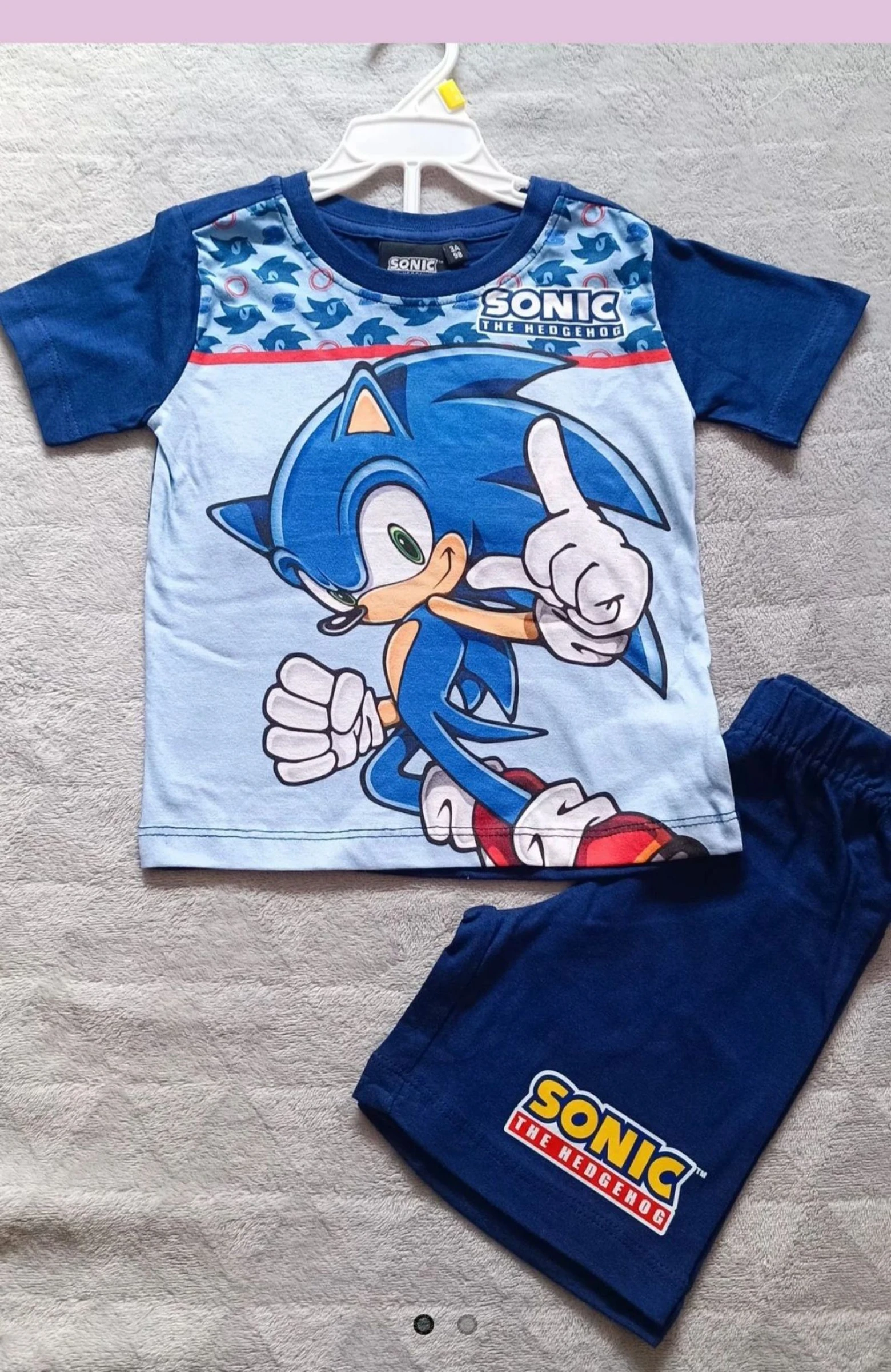 Pyjama sonic pour garçon 6ans 